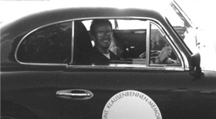 At the wheel of Aston Martin DB2