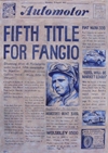 Fifth Title For Fangio